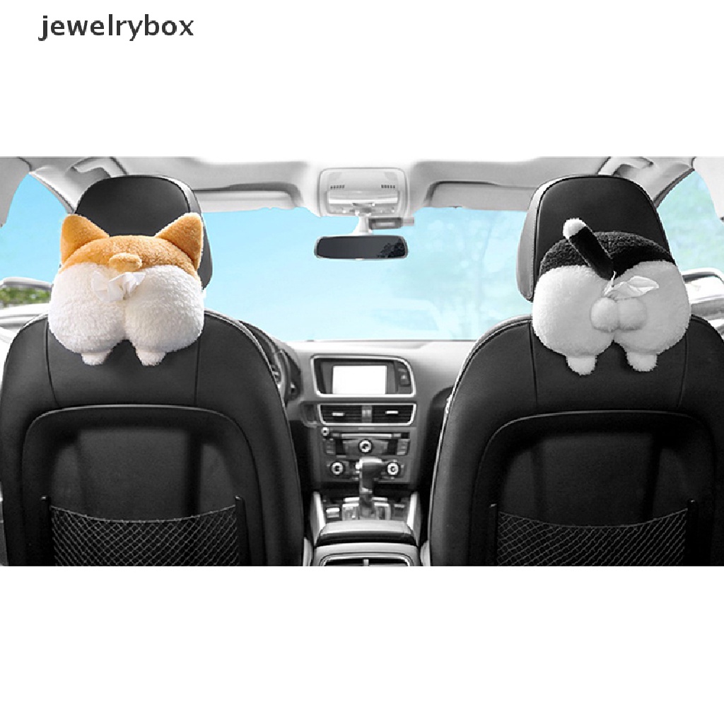 Kotak Tisu Bentuk Pantat Anjing Corgi Untuk Kursi Mobil