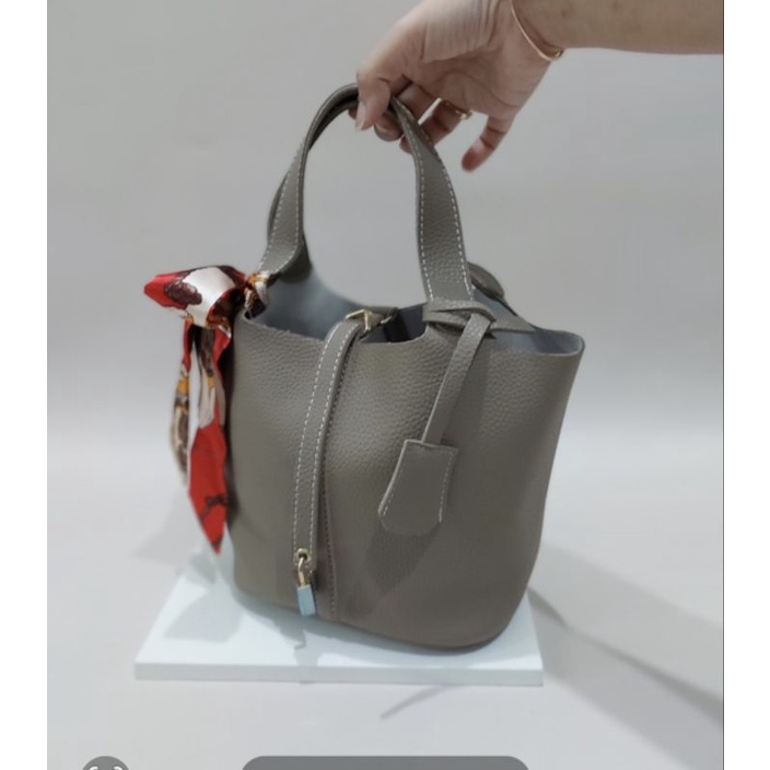 NAOMI - Elenna Bucket Bag Handbag Import Premium Wanita - free scarf tas Jinjing - Tas Tenteng - Fashion Wanita Cantik Hand Bags - tas naomi - naomi bag - women bag pico bag premium handbag hand bag