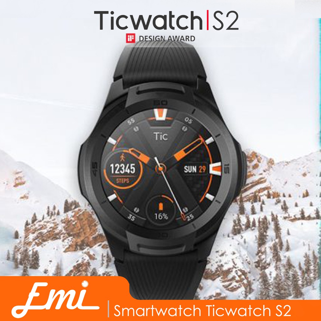 Ticwatch S2 5 ATM Waterproof and Swim Jam Smartwatch