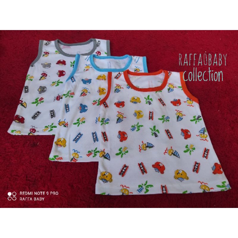 SETELAN BAJU+CELANA BAYI LENGAN KUTUNG/SINGLET BAYI