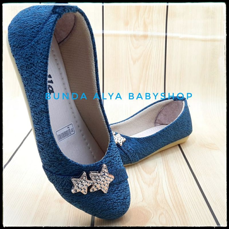 Sepatu Anak Perempuan Usia 1 2 6 Tahun BIRU Size 22 - 35 - Sepatu Pesta Anak Perempuan Casual