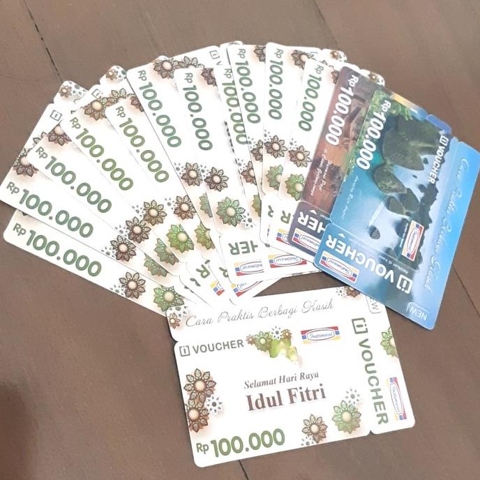 vocer voucher fisik indomaret 100k 100rb 100