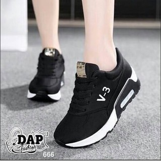  SEPATU  KETS  SNEAKER V3 HITAM CEWEK WANITA  KOREA AIRMAX 