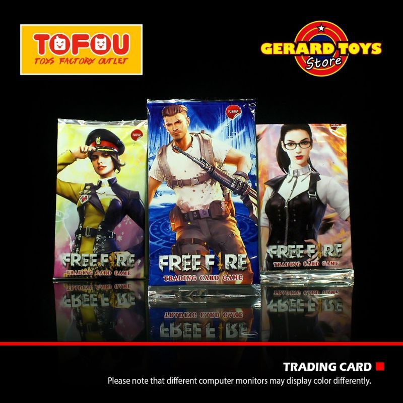 mainan kartu trading card game free fire / mainan anak murak