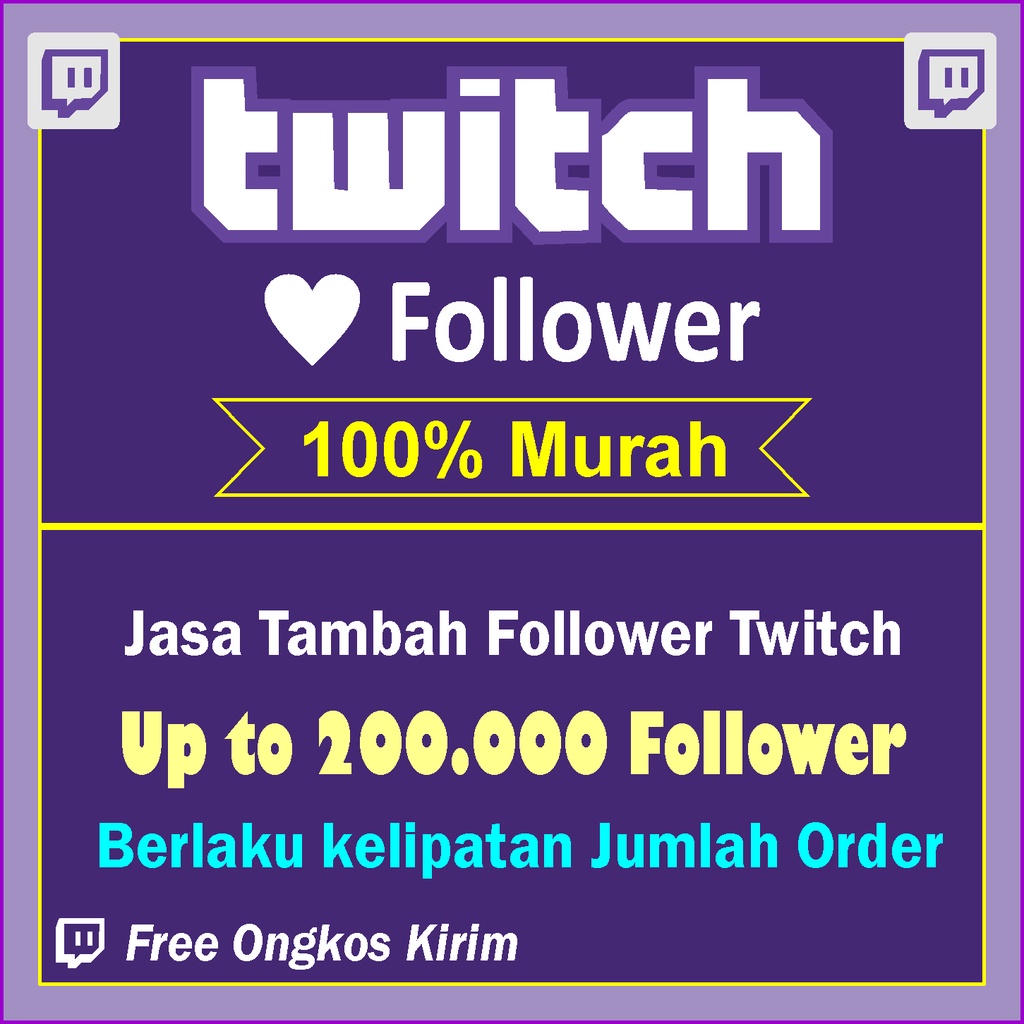 Tambah Follower Twitch