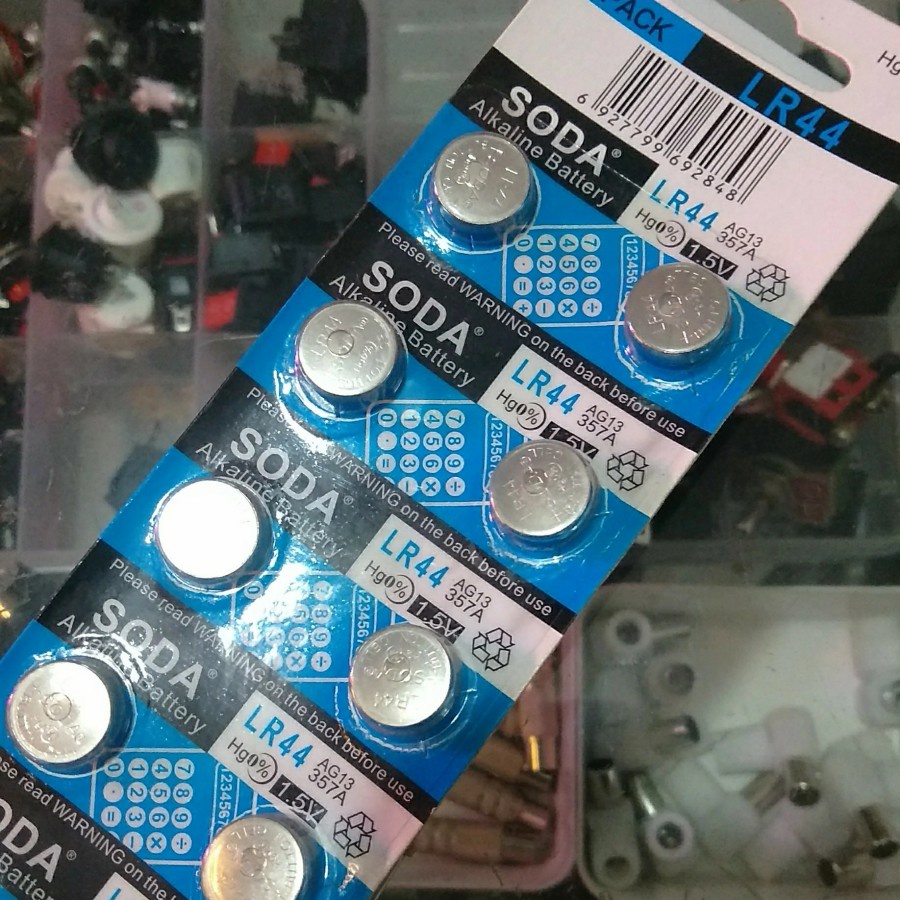 Baterai kancing LR44 1.5v batre jam tangan kalkulator LR 44 Battery