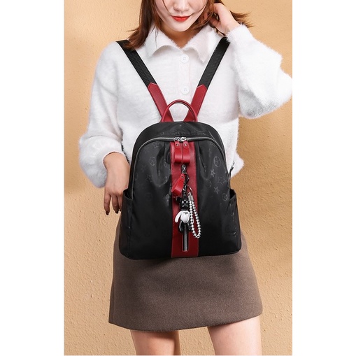 BJ57304 - BLACK/BLACKGD/RED/REDGD TAS RANSEL TAS WANITA FASHION IMPORT MODIS ELEGAN TERMURAH TERLARIS TERBARU BAGSTORE JAKARTA TAS BATAM GT1224 CR7304 VC87300 BQ1853 LT1203 KPC8083 KPC8501 B3363