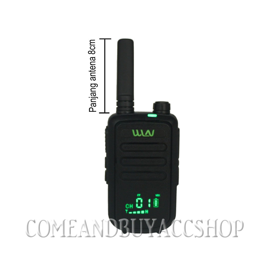 WLN Walkie talkie HT Two-Way Radio Layar LED KD - C100U ( isi 2 pcs ) - Antena Sedang-Batrai 1500 mA