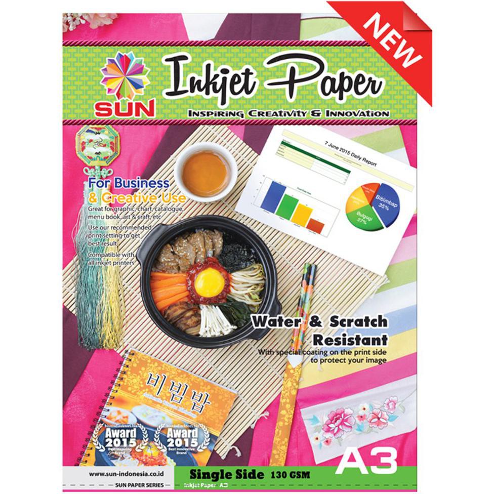 

Kertas Inkjet A3 130 GSM - SUN Next Generation Inkjet Paper