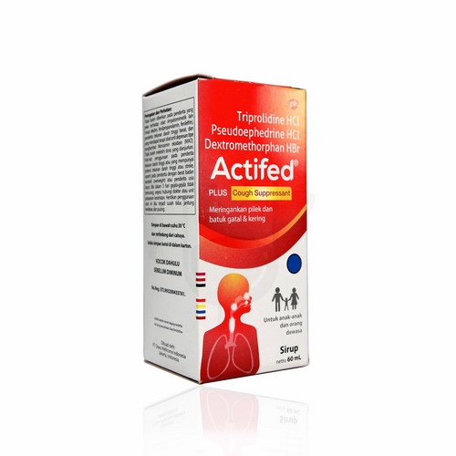 Actifed Plus Cough Supressant Sirup 60 ml (Merah)