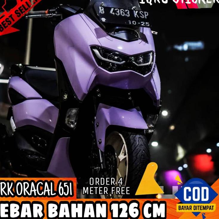 Terbaru.. Stiker skotlet oracal 651 untuk motor dan mobil skotlet ungu taro glossy scotlite motor me
