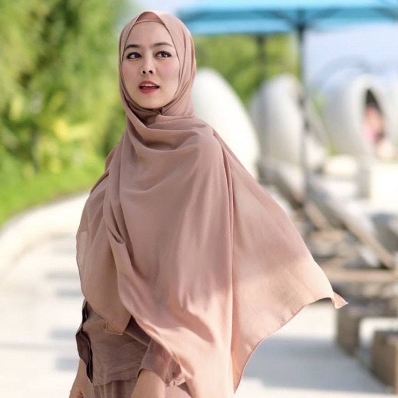 ALGHANI - BASIC PASHMINA INSTAN KARET