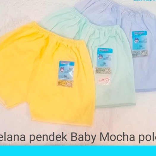 3pc Baby Mocha Celana Pendek bis warna usia 0-6 bulan 104820