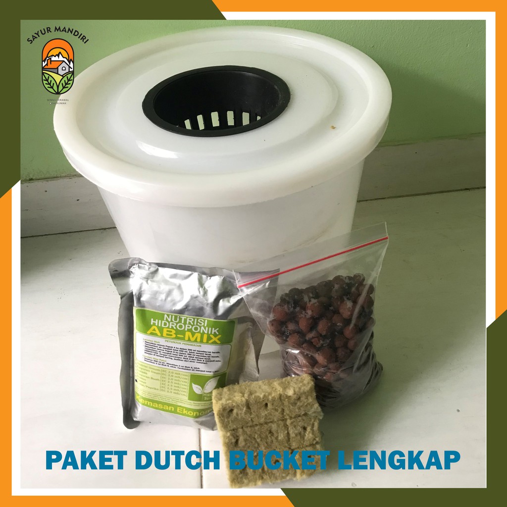 Paket Dutch Bucket Lengkap Bonus Benih