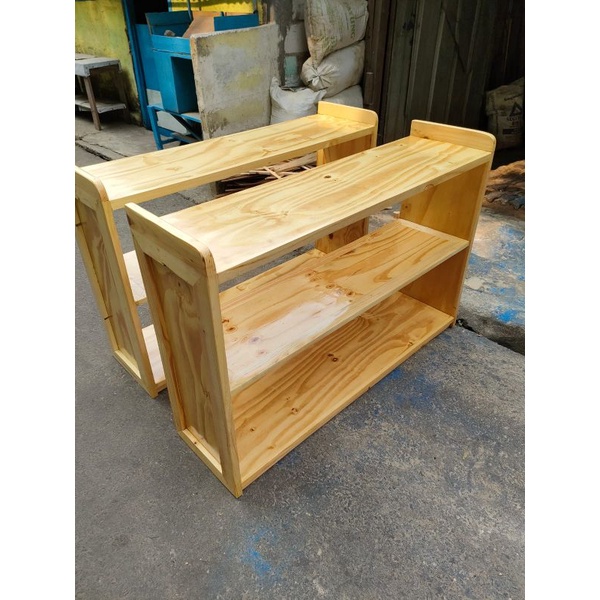 rak buku kayu jati Belanda