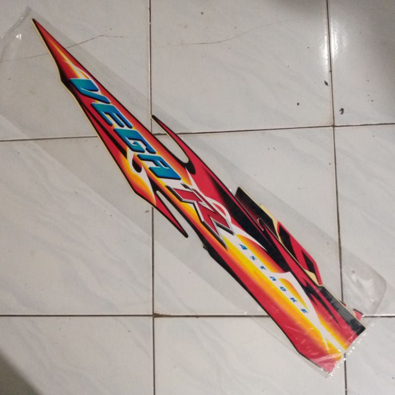 POLET STRIPING FULBODY VEGA R NEW 2007 HITAM MERAH