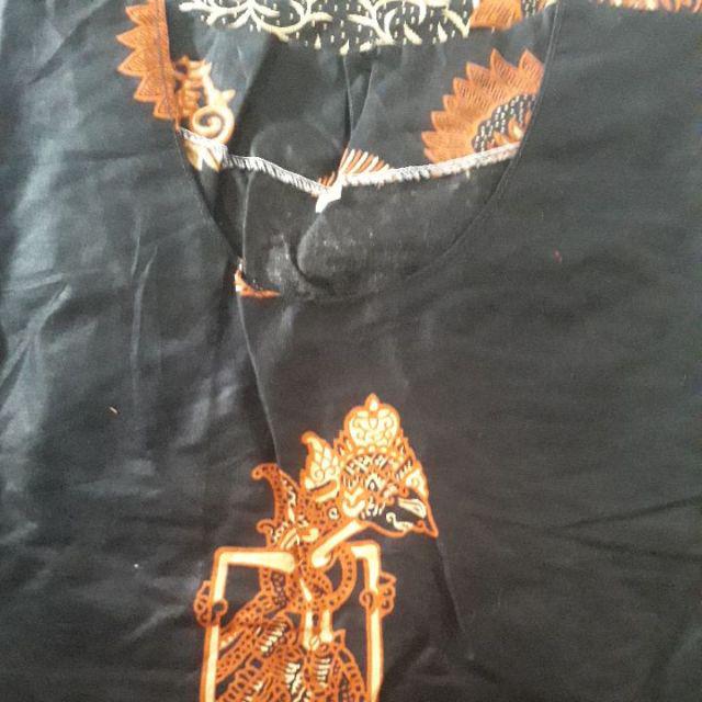Maura Atasan Batik Motif Wayang Kembar Terviral Di Shopee -  Sania Ruffle Batik Ori Ndoro Jowi Dnt