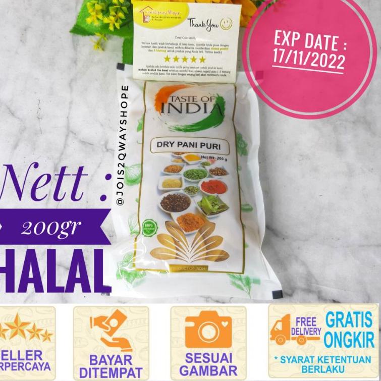 

Promo Gila Makanan India Pani Puri / Makanan Import h73➱