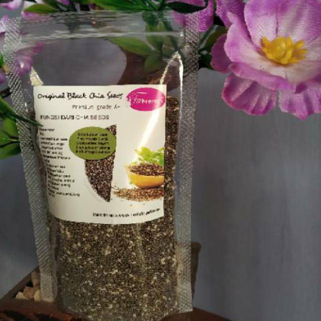 

Original Black Chia Seeds Premium A+ / JSR / chiaseeds / biji chia / diet alami