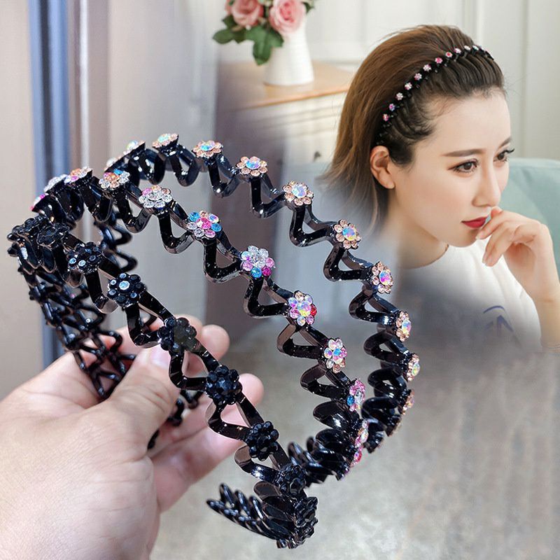 [COD] Bando Korea Wanita Mutiara Wavy SIRKAM Bandana Sisir Kepang Elegan Impor Aksesoris Rambut Wanira Headband