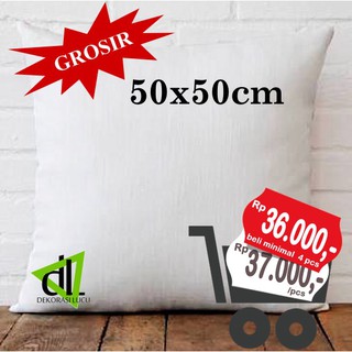 Dalaman Bantal  Sofa Kursi  Isi Silikon Ukuran  50x50 cm 