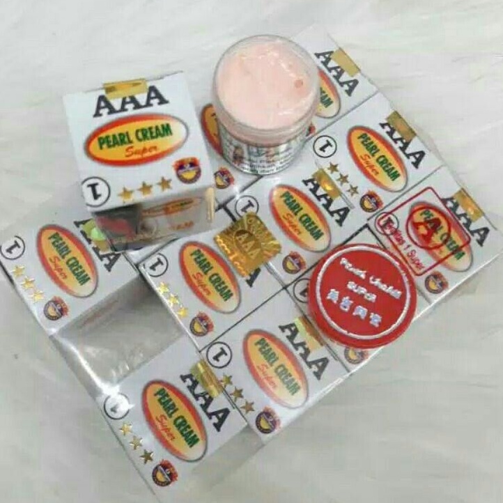 {12PCS} PEARL CREAM SUPER TUTUP MERAH