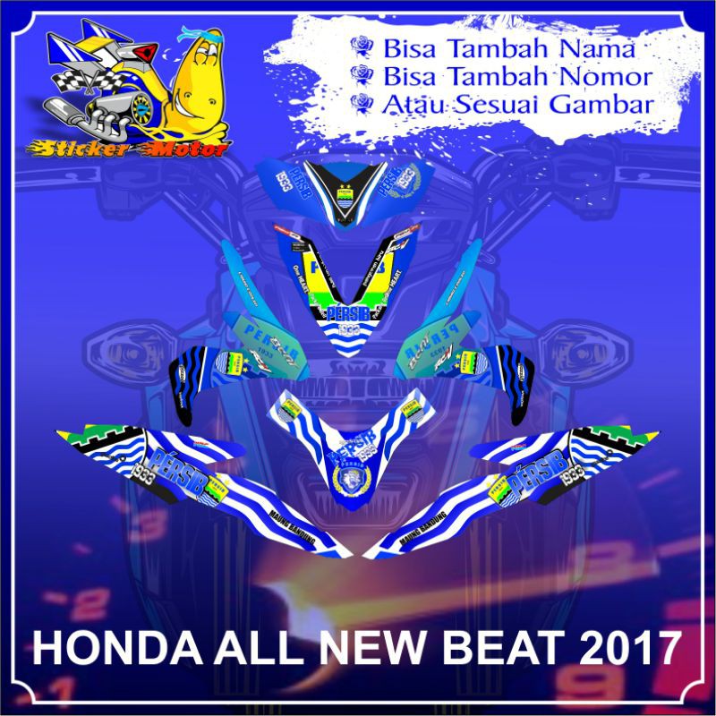 DECAL STICKER HONDA BEAT 2017 PERSIB