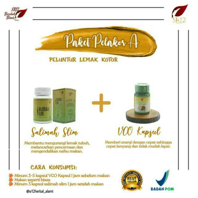 TERLARISSPAKET PELANGSING/PELAKOR PELUNTUR LEMAK KOTOR SR 12/AMAN HERBAL BPOM