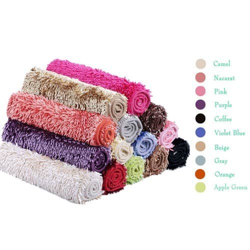 Keset Bulu Halus Karpet Mirip Cendol Microfiber Rumah Dapur Kamar 40X60 CM