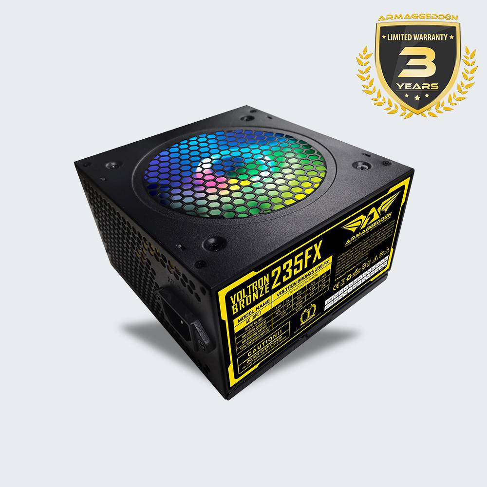 Power Supply Armaggeddon 235 FX Voltron Bronze 80+ Plus [ Maximum Power 470 Watts ] PSU Untuk CPU PC Gaming Murah