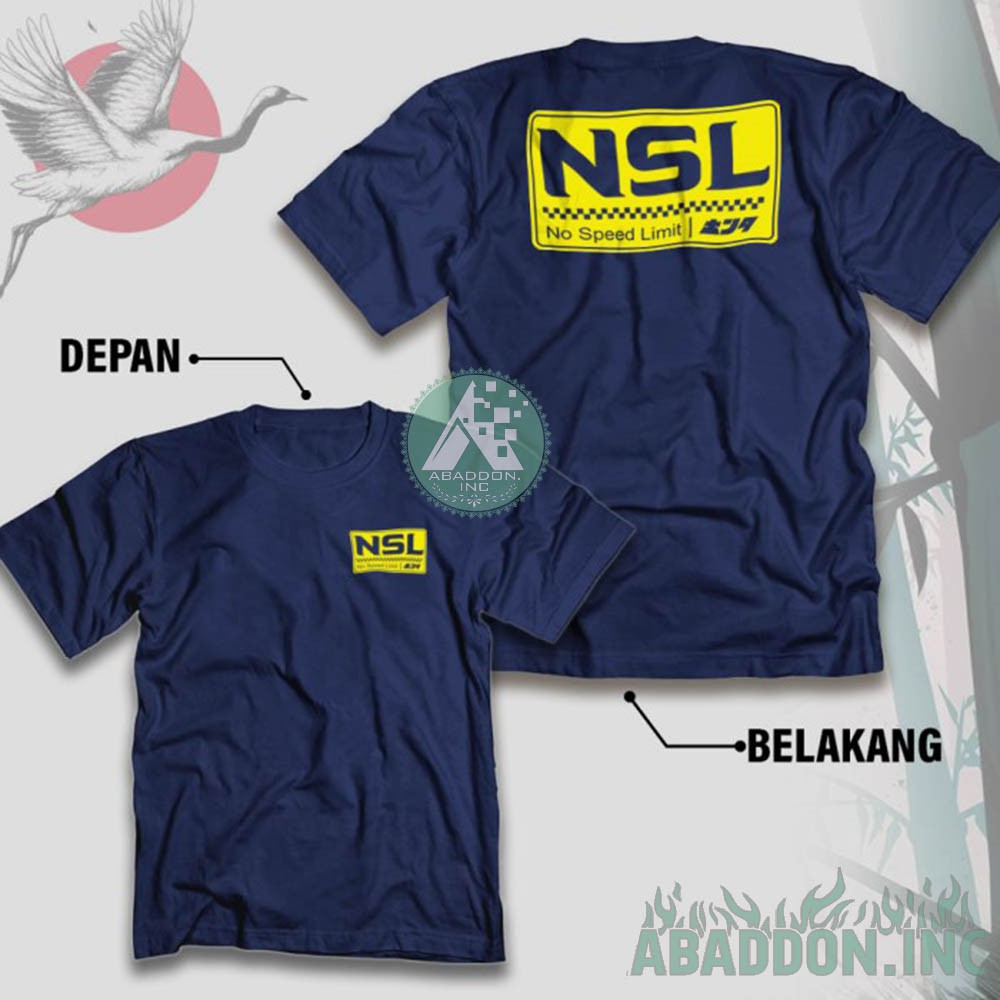 Kaos Honda Gank NSL No Speed Limit Baju Otomotif Racing Herex Series CB GL MP Tiger - 7637