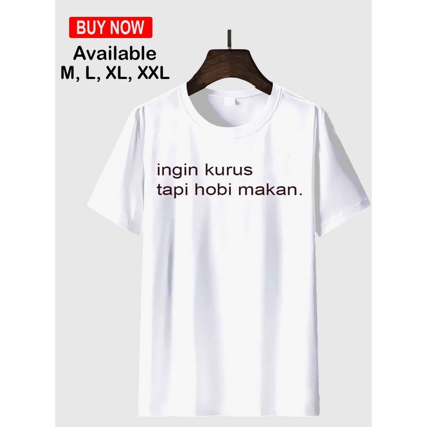 KAOS DISTRO tumbller&quot;INGIN KURUS TAPI HOBI MAKAN&quot;