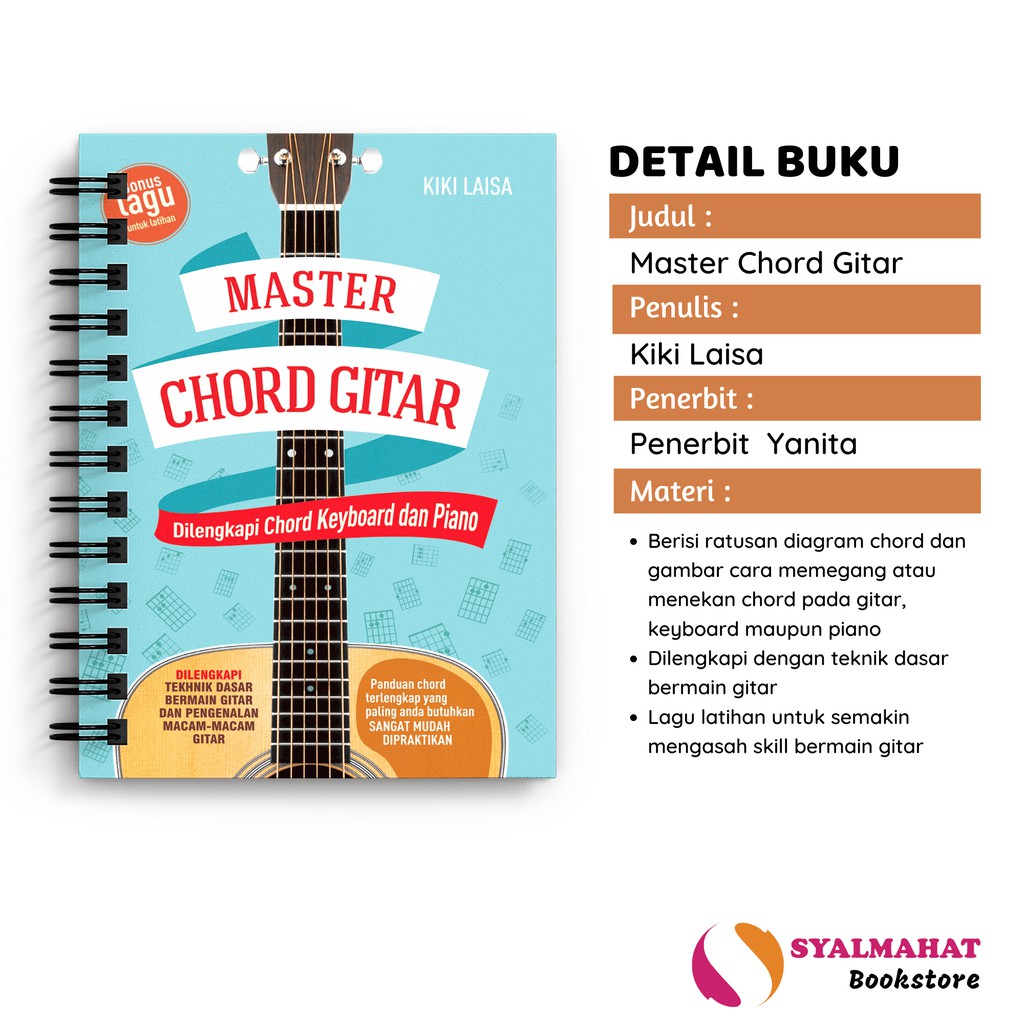 Buku Musik Kunci Gitar Master Chord Gitar Shopee Indonesia