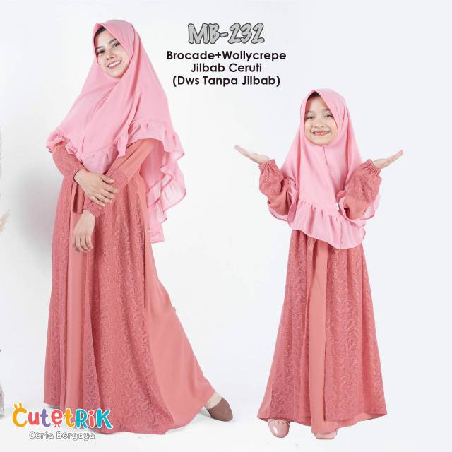 (Airapasa) Cutetrik MB232 Cople Gamis Brukat