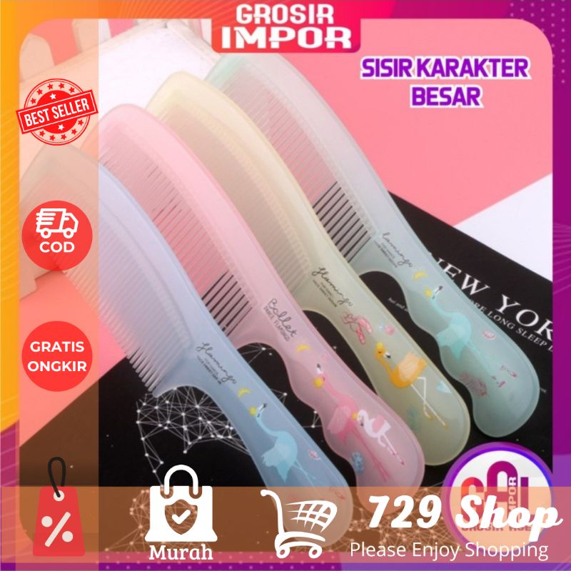 Sisir Karakter Gagang Korea Size Besar Import Best seller