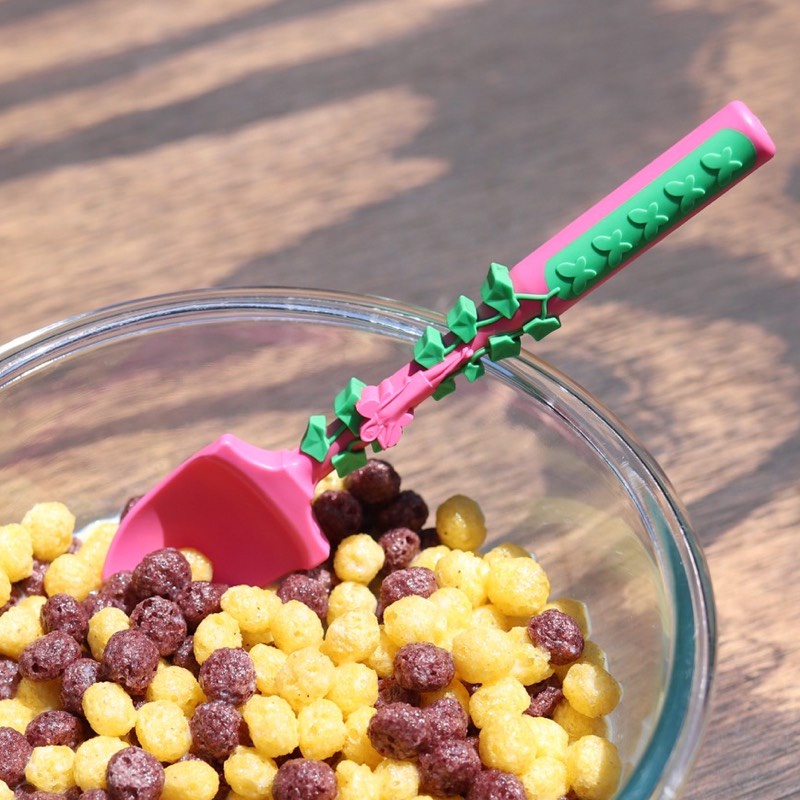 Constructive Eating - Garden Fairy Spoon, Alat latihan makan bentuk sendok sambil bermain tipe peri taman made in USA - Therapy Tools