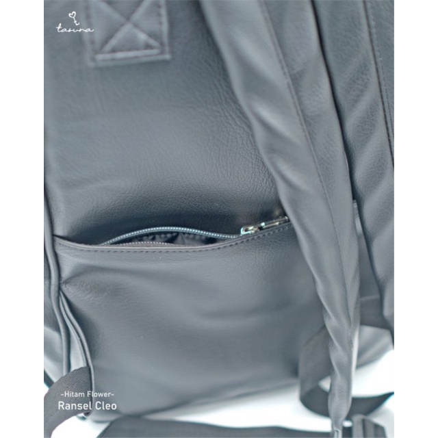 TAS RANSEL WANITA RANSEL CLEO BY TAS UNA ONLY WARNA HITAM HARGANYA TERJANGKAU DAN KUALITAS NYA UWOW