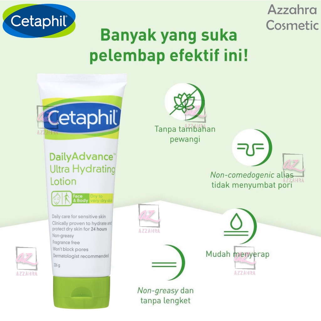 Cetaphil Daily Advance Ultra Hydrating Lotion 85g | Pelembab Perawatan Tubuh Cocok Untuk Segala Jenis Kulit