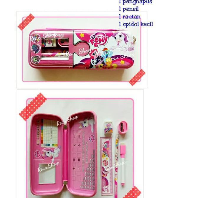 

[BISA BAYAR DITEMPAT] Study studi set alat tulis set tempat pensil karakter little pony PROMO Kode