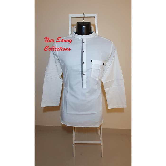 BAJU KOKO AL-LUTHFI HAIDAR PANJANG PUTIH MURAH