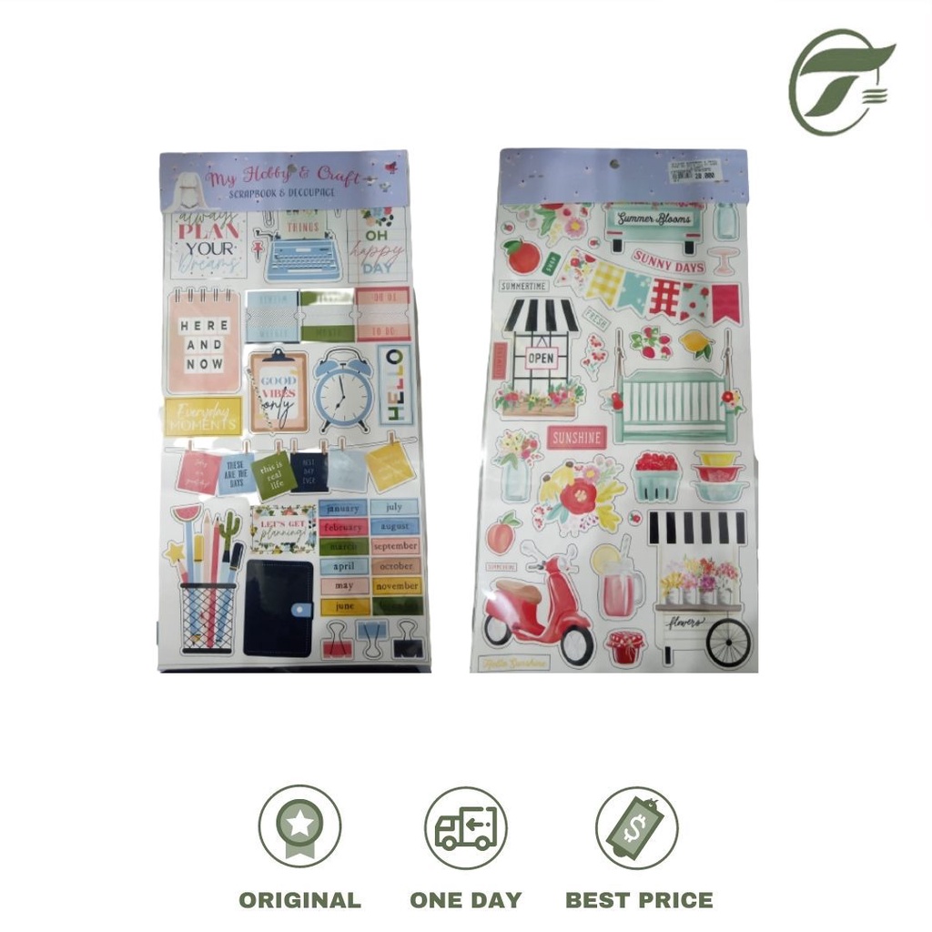 

STICKER SCRAPBOOK & DECOUPAGE 2D MOTIF MIX MY HOBBY & CRAFT
