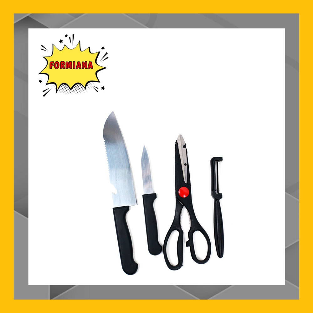 FM - Pisau Set Dapur 4in1 - Kitchen Knife Set J9