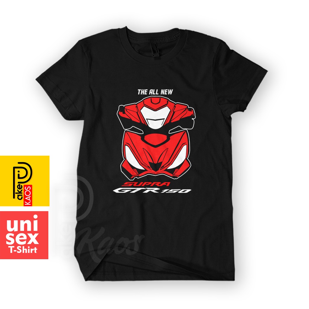 Kaos Pria Otomotif Motor ALL NEW SUPRA GTR 150 Dewasa Baju Atasan Unisex PakeKaos