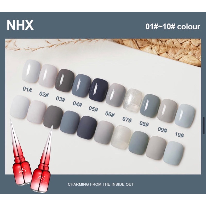 AS NHX NAILS POLISH GEL KUTEK GEL 15ml Soak Off UV Gel