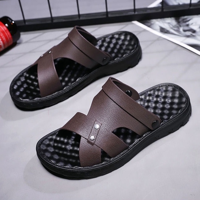 TBIG [COD] Sandal 2068 Sandal Pria Import Santai Casual Bahan Karet