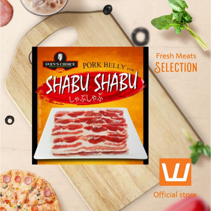 

DAGING BABI SLICED SVEN'S CHOICE SHABU SHABU PORK BELLY 200g PREMIUM