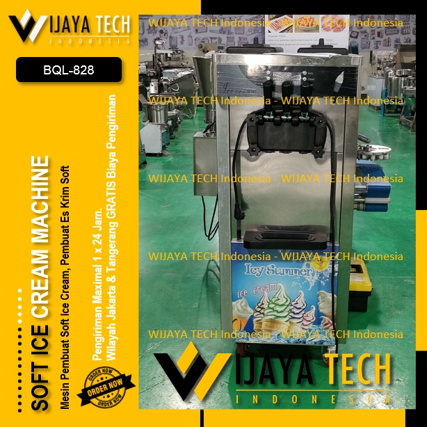 Soft Ice Icream Machine Standing BQL-828 Mesin Pembuat Es Krim Soft BQL - 828 Mesin Pembuat Yogurt