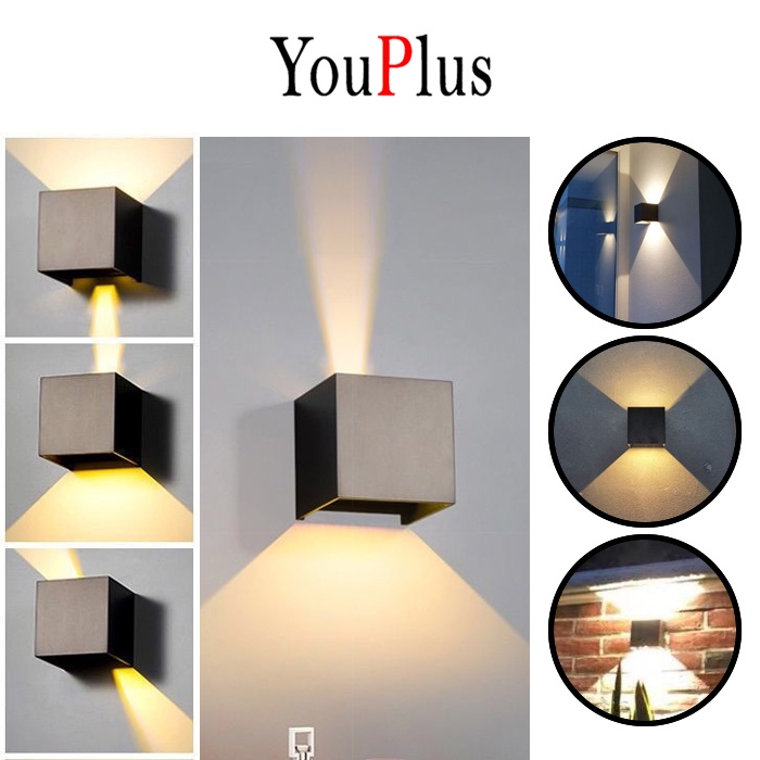YOUPLUS LAMPU DINDING MINIMALIS MODERN / LAMPU OUTDOOR DINDING TERAS / LAMPU TERAS LAMPU PAGAR
