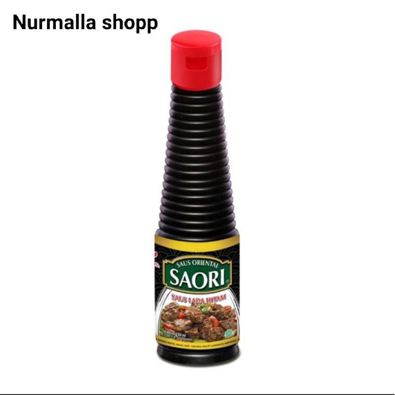 Saori®Saus Lada Hitam Botol 133ml Saos Oriental  Blackpepper  Sauce