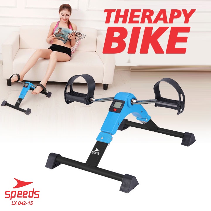 sepeda statis mini spinning speeds   olahraga   terapi kaki tangan stroke patah tulang   gym 042 15